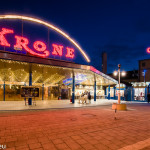 Circus Krone Bau in München bei Nacht