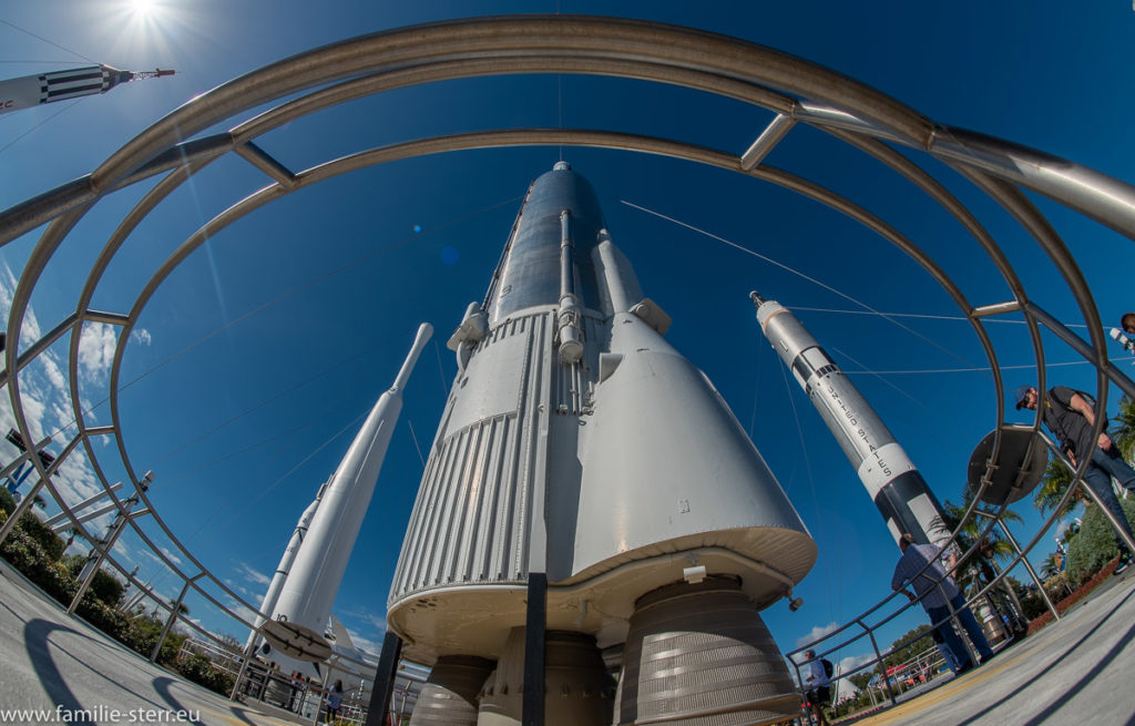 Raketenmodell im Rocket Garden / NASA Visitor Complex, Cape Canaveral