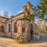 verwitterte Fassade der Magdalenenklause im Park beim Schloss Nymphenburg