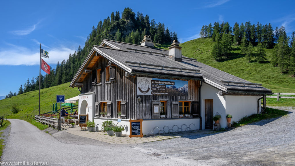 der Gasthof Beruf am Kunkelspass in Graubünden