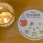 Crowdfunding Bierdeckel im Restaurant in Köln mit dem Virengeist