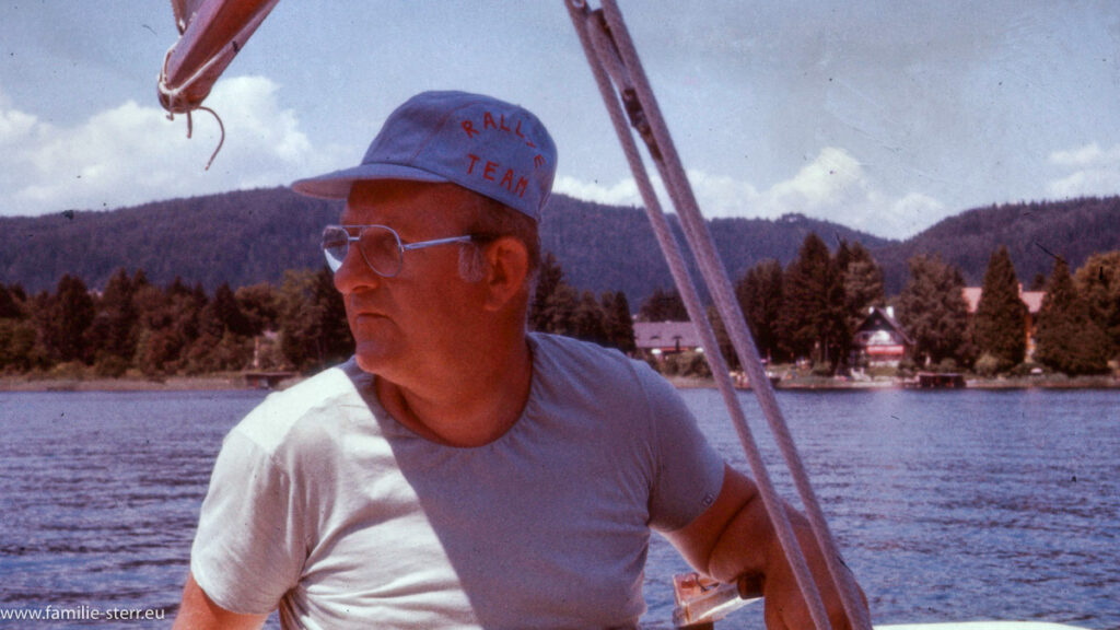 Hans - Freimut beim Segeln am Ossiachersee in Kärnten